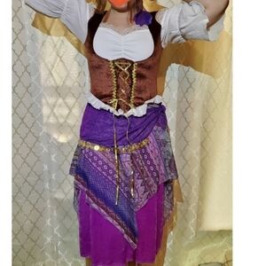 PARTY CITY gypsy or pirate costume dress S